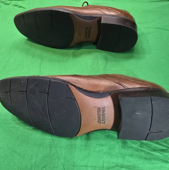 Johnston & Murphy Brown Leather Cap Toe Mens Dress Shoes Size 10M - Picture 3 of 9